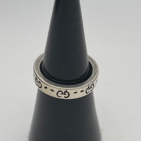 Gucci Sterling Silver Ghost Motif Ring, Size 4.5 - Preowned - Picture 3 of 9